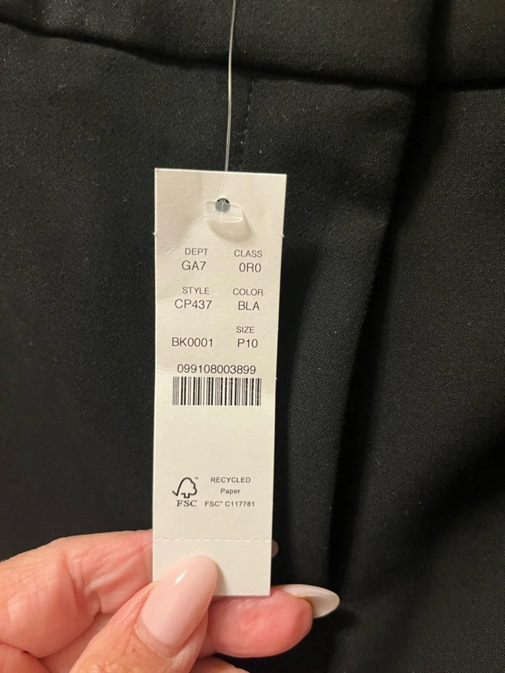J.Crew Women’s Kaya Carreman Black Dress Pants Size 10 Petite Classic Design NWT